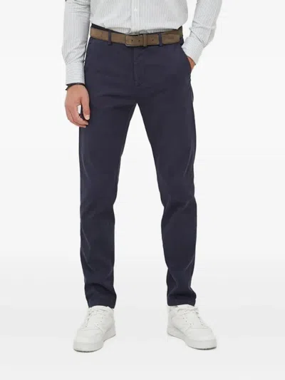 North Sails Embroidered-logo Trousers In Blue