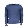 North Sails Blue Polyamide Men Sweater In Blue