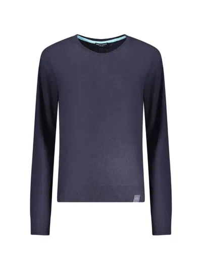 North Sails Fine-knit Sweater In Blue