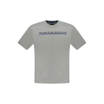 North Sails Gray Cotton Men T-shirt