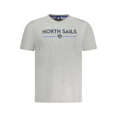 North Sails Grey Cotton Men T-shirt