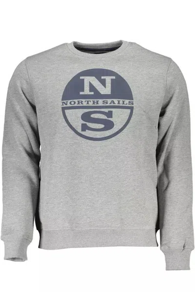 North Sails Gray Cotton Sweater In Grey