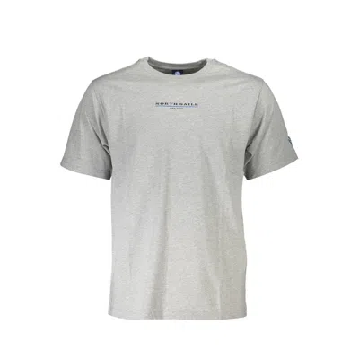 North Sails Gray Cotton T-shirt In Neutral