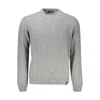 North Sails Gray Wool Men Men's Sweater In Gray