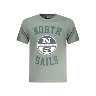 North Sails Green Cotton Men T-shirt