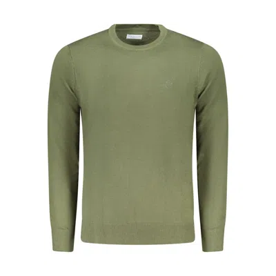 North Sails Logo-patch Crew-neck Sweater In Green