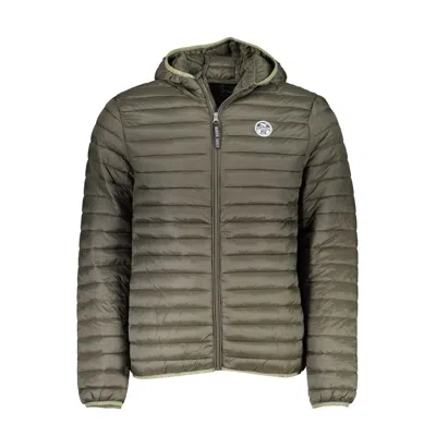 North Sails Quilted Hooded Jacket In Green