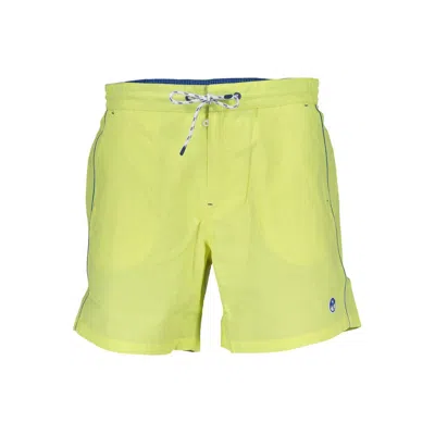 North Sails Palm-tree Print Swim Shorts In Yellow
