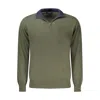 North Sails Green Wool Men Sweater In Green