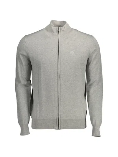 North Sails Grey Cotton Cardigan In Gray