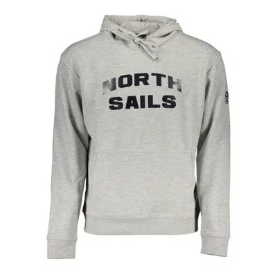 North Sails Grigio Cotton Men Sweatshirt In Gray