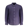 North Sails Blue Linen Men Shirt