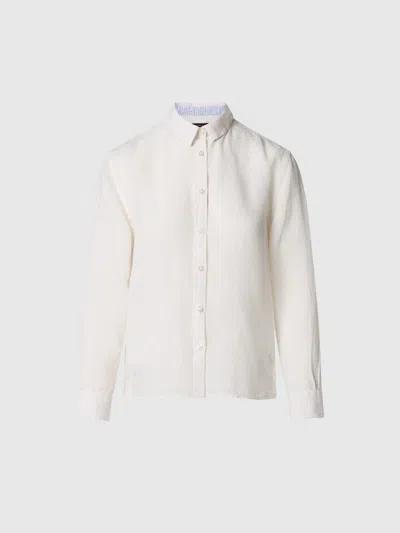 North Sails Linen Shirt Woman Marshmallow In Other