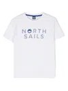 North Sails Logo-stamp Cotton T-shirt In 白色