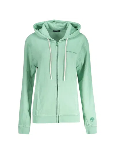 North Sails Logo-detail Zip-fastening Hoodie In Green