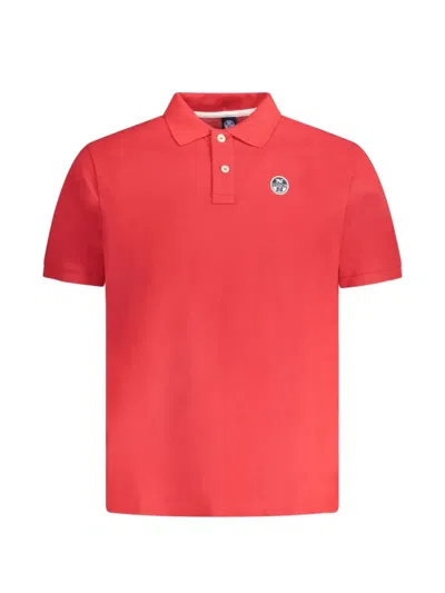 North Sails Logo-embroidered Cotton Polo Shirt In Red