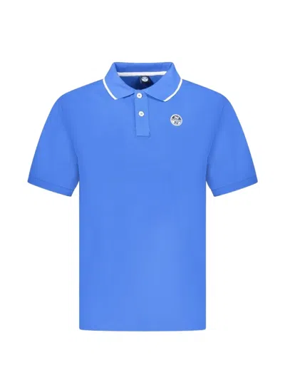 North Sails Logo-embroidered Polo Shirt In Blue