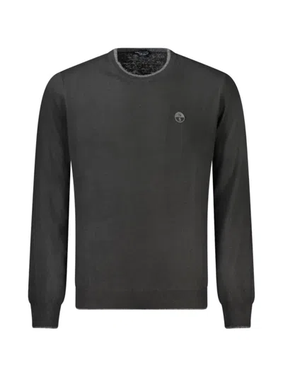 North Sails Logo-patch Crew-neck Sweater In Gray