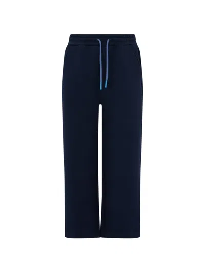 North Sails Kids' Logo-patch Drawstring Track Pants In Blue