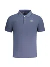 North Sails Logo-patch Polo Shirt In Blue