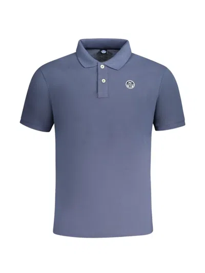 North Sails Logo-patch Polo Shirt In Blue