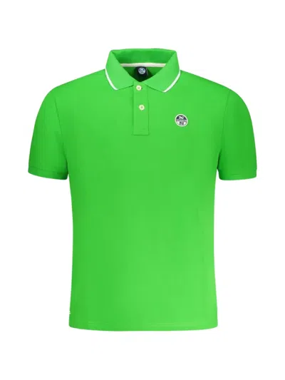 North Sails Logo-patch Polo Shirt In Green
