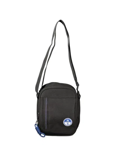 North Sails Logo-patch Shoulder Bag In Black