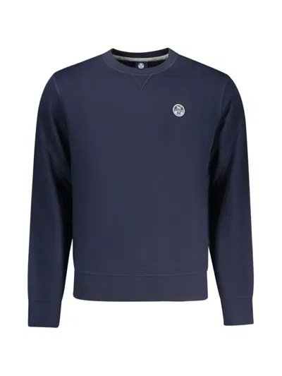 North Sails Logo-patch Sweatshirt In Blue