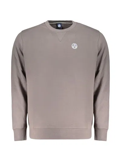 North Sails Logo-patch Sweatshirt In Gray