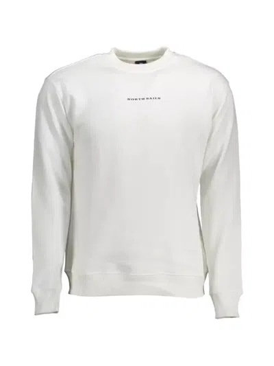 North Sails Logo-print Cotton Sweater In White