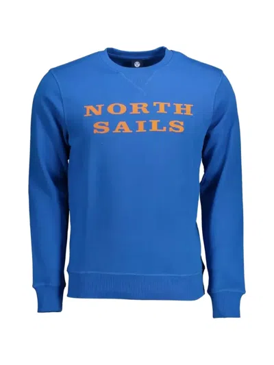 North Sails Logo-print Crew-neck Sweatshirt In Blue