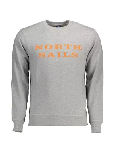 North Sails Logo-print Crew-neck Sweatshirt In Gray