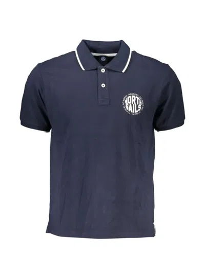 North Sails Logo-print Polo Shirt In Blue