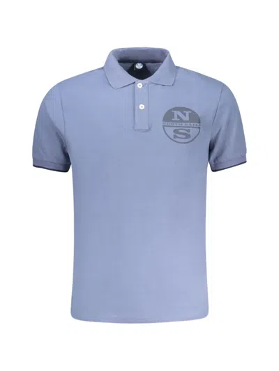 North Sails Logo-print Polo Shirt In Blue