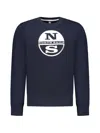 North Sails Logo-print Sweatshirt In Blue