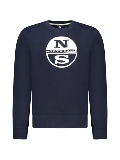 North Sails Logo-print Sweatshirt In Blue
