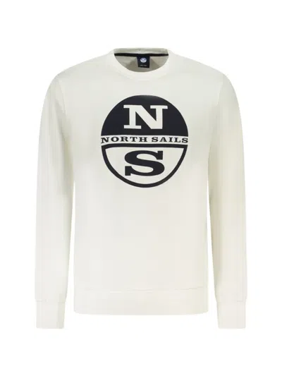 North Sails Logo-print Sweatshirt In White