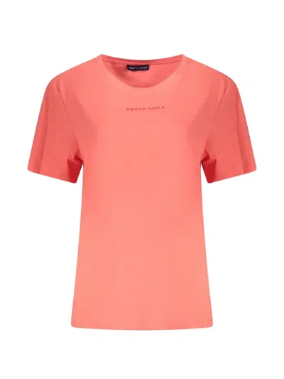 North Sails Logo-print T-shirt In Orange