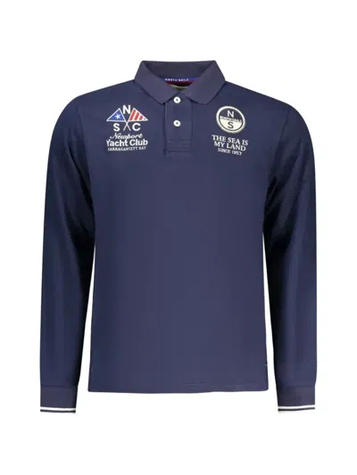 North Sails Long-sleevde Polo Shirt In Blue