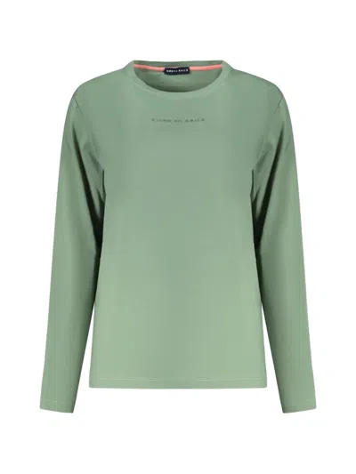 North Sails Long-sleeve Logo-print T-shirt In Green