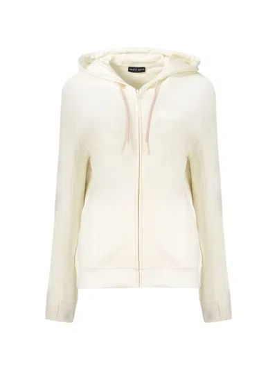 North Sails Long-sleeve Zip-up Hoodie In White