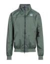 North Sails Man Jacket Emerald Green Size M Nylon