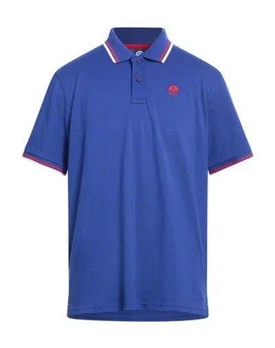 North Sails Man Polo Shirt Blue Size L Cotton