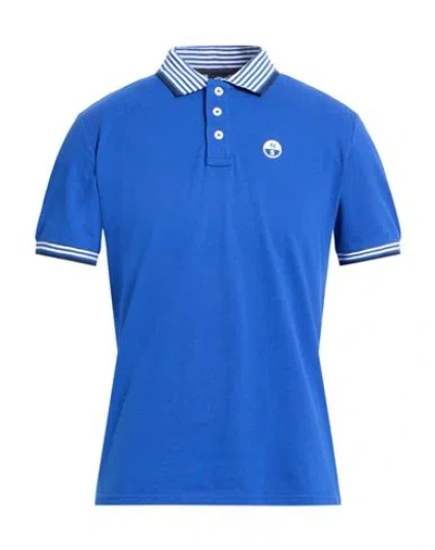 North Sails Man Polo Shirt Bright Blue Size Xxs Cotton
