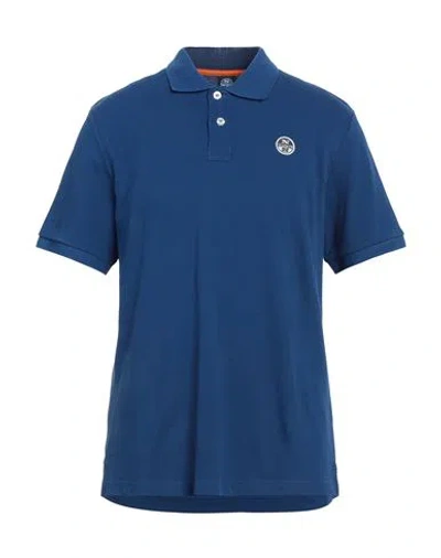 North Sails Man Polo Shirt Bright Blue Size Xl Cotton