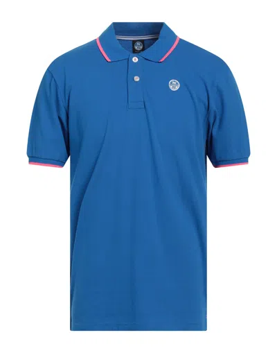 North Sails Polo Shirts In Blue