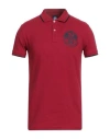 North Sails Man Polo Shirt Burgundy Size M Cotton, Polyester, Elastane In Red