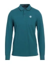 North Sails Man Polo Shirt Deep Teal Size M Cotton