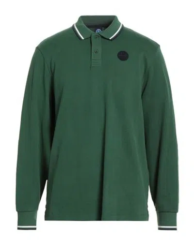 North Sails Man Polo Shirt Green Size M Cotton