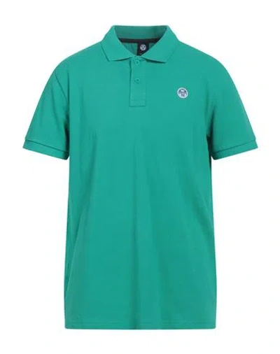 North Sails Man Polo Shirt Emerald Green Size Xl Cotton